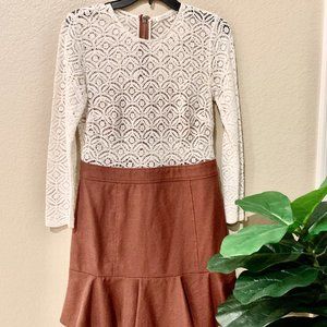 Veronica Beard Lace Detail Mini Dress, Size 6